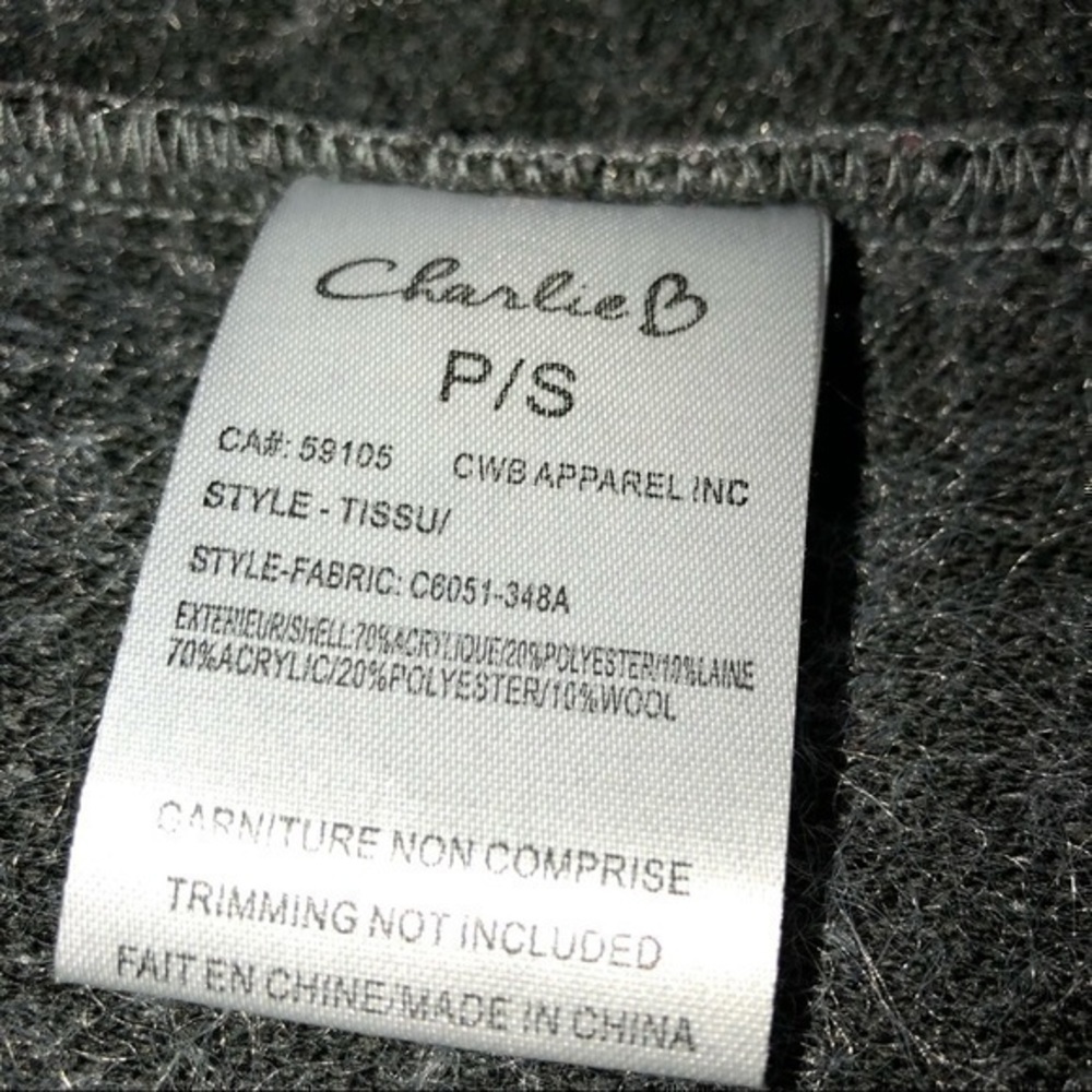 Charlie B Women’s Jacket Gray P/S - Picture 5 of 5